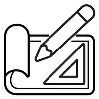 Projection Mapping and projection icon concept in black line color vector