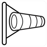 Telescope and astronomy in black line color vector