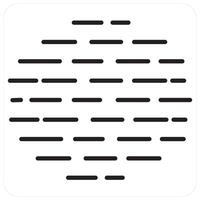 Foggy and mist icon concept in black line color vector