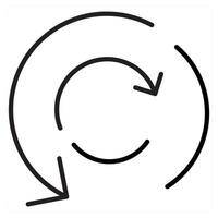 Data analysis icon concept in black line color vector