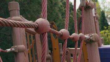 Rope for Climbing and Playing in a Children Playground video