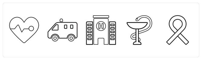 A set of 5 medical icons as fetus, pregnancy, obstetrics in black line color vector