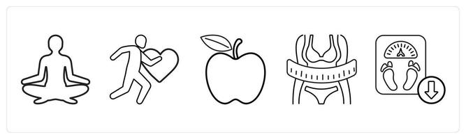 A set of 5 medical icons as biochemistry, search infection, infection in black line color vector