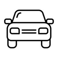 Car front view icon for transport and automotive concepts vector