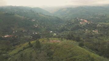 Aerial Drone View of La Falaise de Dschang Cliffside and Lush Nature in Cameroon video