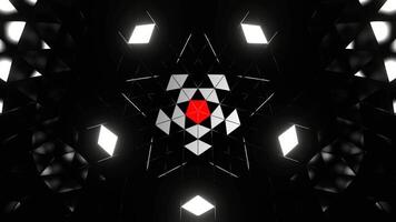 vermelho e branco ativo piscando néon geométrico fundo vj ciclo dentro 4k video