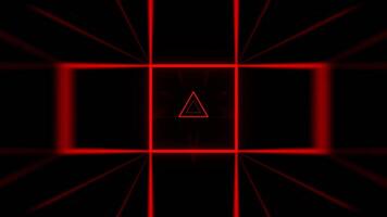 Orange and Red Strobe Flashing Geometric Background VJ Loop in 4K video