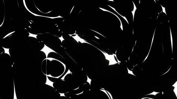 White Flowing Strange Changing Abstract Background VJ Loop in 4K video