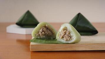 Kue Bugis, popular traditional Indonesian snack dessert made from glutinous rice flour photo