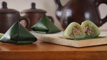 Kue Bugis, traditional Indonesian snack dessert made from glutinous rice flour photo