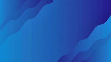 Abstract blue wave gradient background with seamless loop video