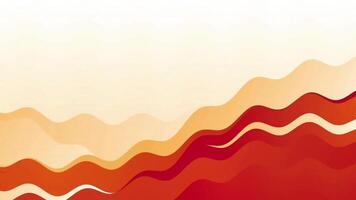 Orange gradient background with waves seamless loop video