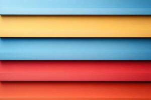 Abstract empty horizontal background with stripes of different colors. Generated by artificial intelligence photo