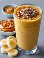 Creamy Peanut Butter Banana Smoothie photo