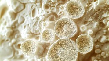 Microscopic view of growing bacteria or virus cells creating abstract texture photo