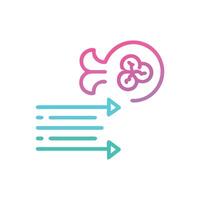 Dynamic Network Flow Icon Depicting Connectivity and Data Transfer vector