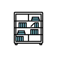 Abstract arrangement of vertical and horizontal lines on White vector