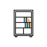 Minimalist block illustration on White Background with geometric shape vector