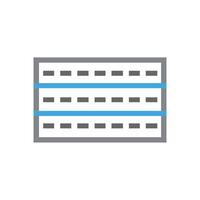 Abstract diagram of a breadboard on White Background illustration vector