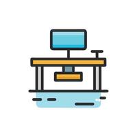 Cartoon image of a machine with light blue elements vector