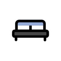Simple graphic of two horizontal bars on White Background vector