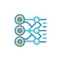 Network Connections Abstract Icon Symbol Communication Diagram Design Concept vector