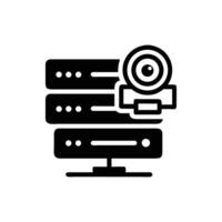 Monochrome Abstract Design Showing Complete Absence of Light vector