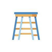 Stylized bar stool illustration on a solid White Background vector