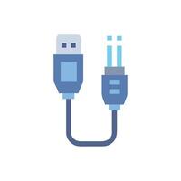 Digital Connection Illustration of USB to Audio Cable vector