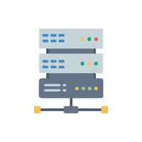Stylized server stack isolated on White Background vector