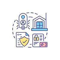Digital security and online safety concept in modern design vector