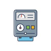 Retro Style Meter with Various Measuring Gauges Illustration vector