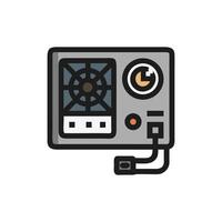Computer Power Supply Unit on a White Background vector