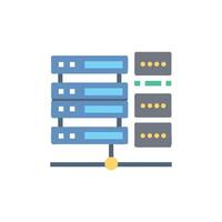 Server stack icon illustration for data storage visualization vector