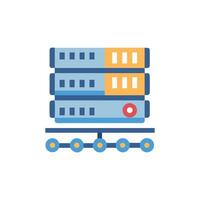 Server rack data center graphic icon illustration vector