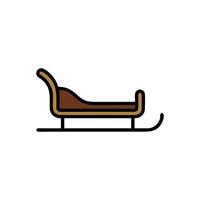 Flat style design of liquid within a container outline vector