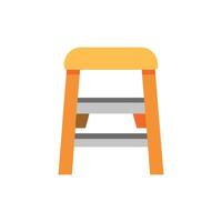 Modern stool illustration with two steps and simple design vector