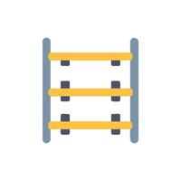Abstract ladder illustration with geometric shapes on White Background vector