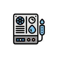 Stylized Water Testing Device Icon in Isometric View vector