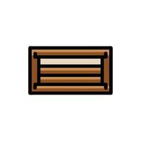 Rustic wooden crate container against a dark background vector