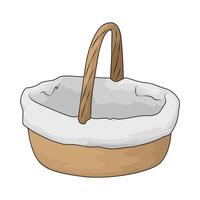 illustration of a empty picnic basket vector