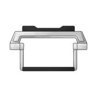 laptop stand illustration vector