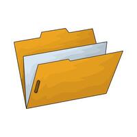 illustration of a empty folder vector