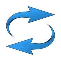 Navigation two arrow vector
