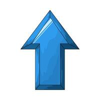 Navigation up arrow vector