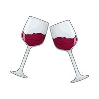 illustration of a wine vector