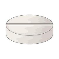 illustration of a pill medicine vector