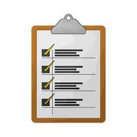 illustration of a shopping list vector