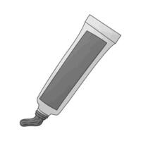 illustration of a black toothpaste vector