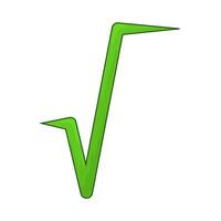 Math Symbol Square Root vector